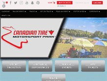 Tablet Screenshot of canadiantiremotorsportpark.com